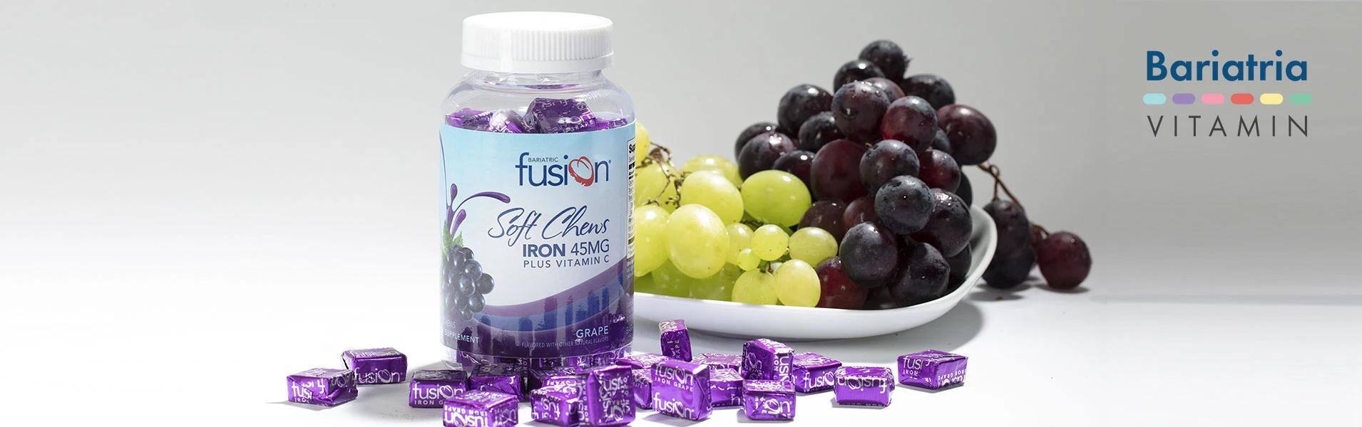 SZŐLŐ ÍZŰ KÖNNYEN RÁGHATÓ VASTABLETTA C VITAMINNAL